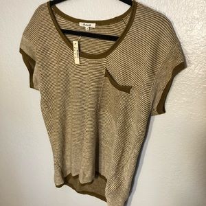 NWT Madewell Watermoore Short-Sleeve Sweater